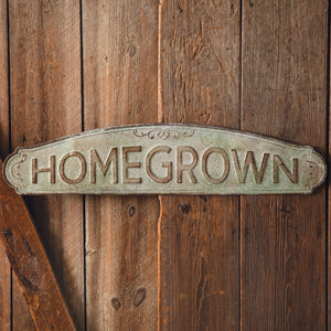 Homegrown Garden Sign - Countryside Home Decor