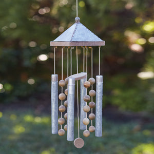 Wood and Metal Wind Chime - Countryside Home Decor