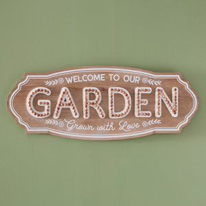 Welcome to Our Garden Wall Sign - Countryside Home Decor
