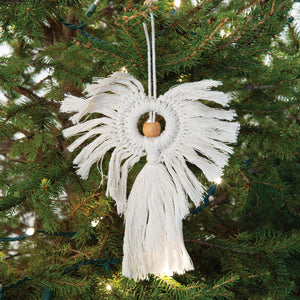 Macrame Angel Ornament - Box of 4 - Countryside Home Decor