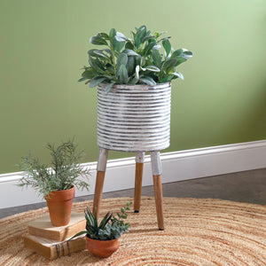 Pressed Tin Plant Stand - Countryside Home Decor