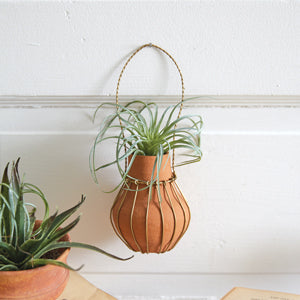 Mini Terra Cotta Hanging Vase - Countryside Home Decor