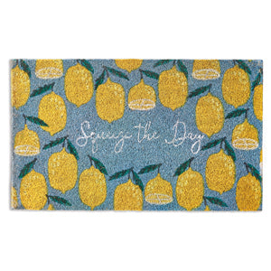 Squeeze The Day Lemons Doormat - Countryside Home Decor