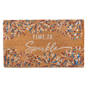 Time to Sparkle Americana Doormat - Countryside Home Decor