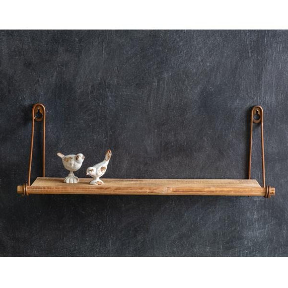 Wall Mounted Wooden Wall Shelf - Countryside Home Decor