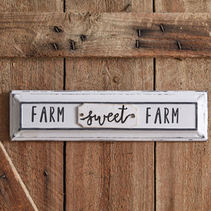 Farm Sweet Farm Wall Sign - Countryside Home Decor