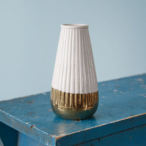 Gold Dipped Mini Cylinder Vase - Countryside Home Decor
