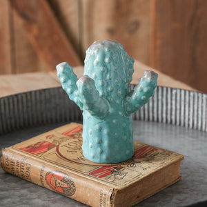 Ceramic Cactus Accent Sculpture - Four Arm - Countryside Home Decor