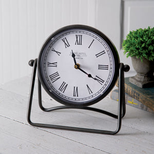 Industrial A-Frame Tabletop Clock - Countryside Home Decor