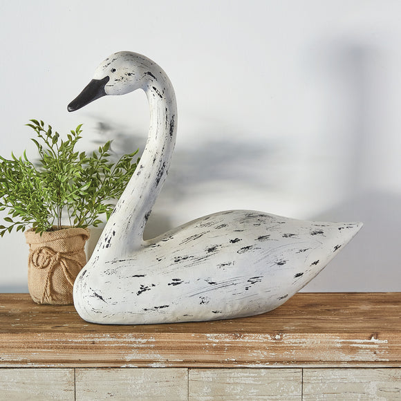 Large Swan Statue - Countryside Home Decor
