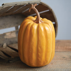 Harvest Time Resin Pumpkin - Countryside Home Decor