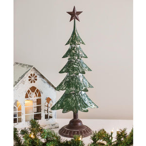 Metal Christmas Tree with Star - Countryside Home Decor