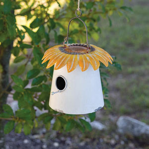 Sunflower Roof Birdhouse - Countryside Home Decor