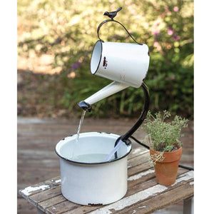 Water Pail Electric Fountain - Countryside Home Decor