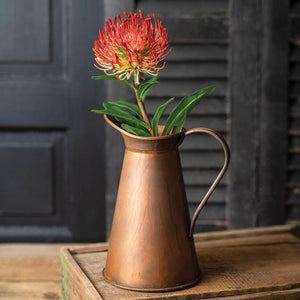 Copper Finish Pitcher - Countryside Home Decor