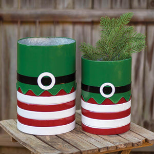 Set of Two Elf Suit Containers - Countryside Home Decor