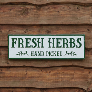 Fresh Herbs Sign - Countryside Home Decor