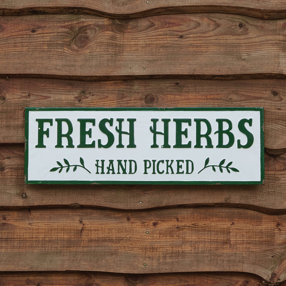 Fresh Herbs Sign - Countryside Home Decor