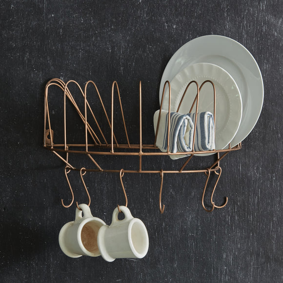Hanging Plate and Cup Rack - Countryside Home Decor