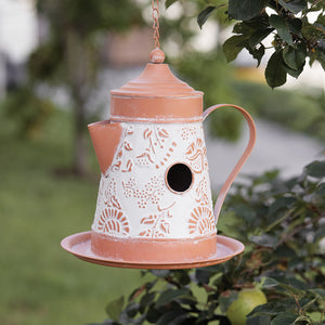 La Paz Coffee Pot Birdhouse - Countryside Home Decor