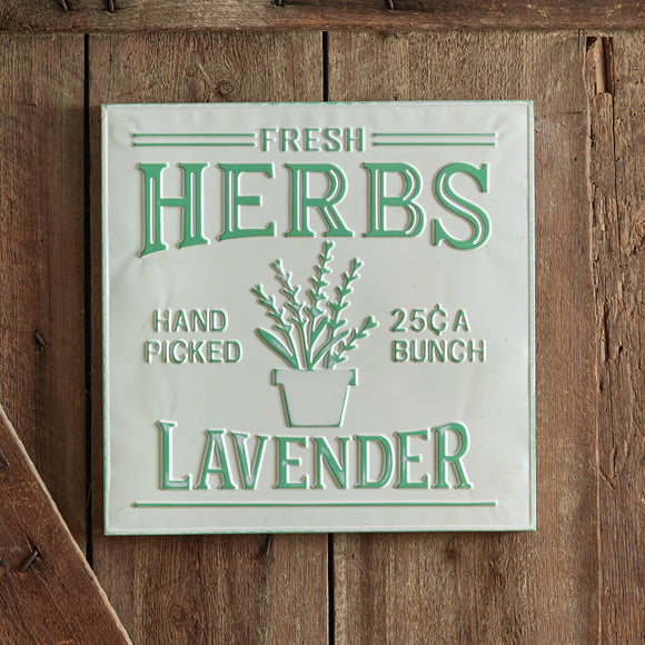 Lavender Herbs Sign - Countryside Home Decor