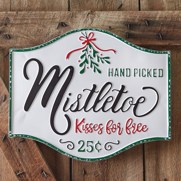 Hand Picked Mistletoe Wall Sign - Countryside Home Decor