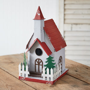 Christmas Chapel Birdhouse - Countryside Home Decor