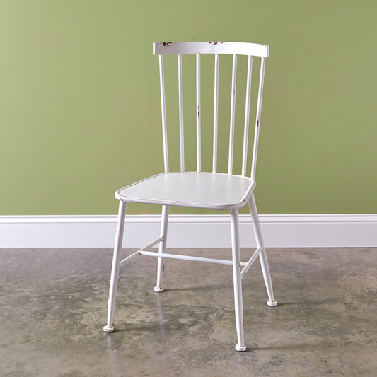 Distressed Metal Cafe Chair - Countryside Home Decor