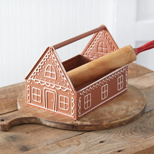 Gingerbread House Toolbox Caddy - Countryside Home Decor