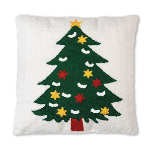 Christmas Tree Hooked Cotton Pillow - Countryside Home Decor