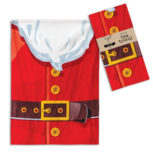 Santa Suit Tea Towel - Box of 4 - Countryside Home Decor