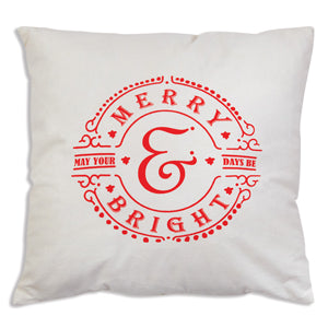 Merry & Bright Throw Pillow - Countryside Home Decor