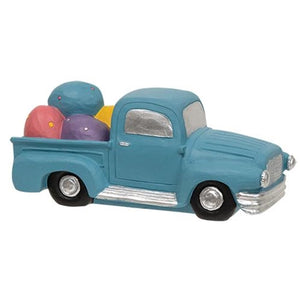 Blue Resin Truck With Easter Eggs