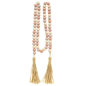 Pastel Spring Wood Bead Garland 60" - Countryside Home Decor