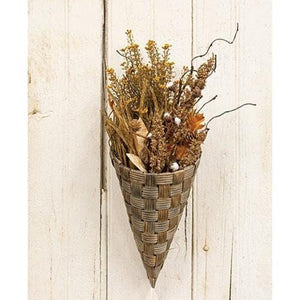 Medium Hanging Cornucopia Basket - Countryside Home Decor