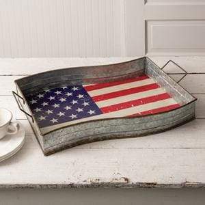 American Flag Serving Tray - Countryside Home Decor