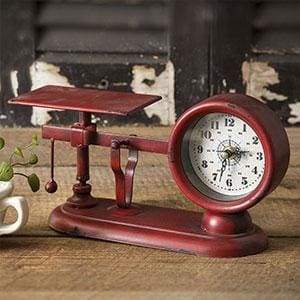 Balance Scale Clock - Countryside Home Decor