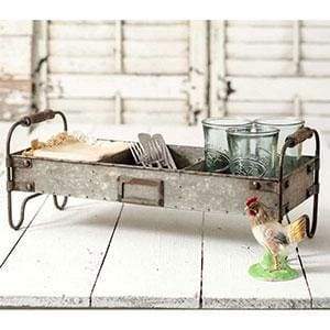 Divided Tray with Stand - Countryside Home Decor