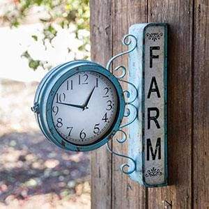 Farm Station Clock - Countryside Home Decor