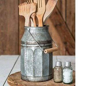 Galvanized Milk Can with Handle - Countryside Home Decor