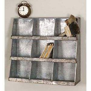 Galvanized Wall Cubbies - Countryside Home Decor
