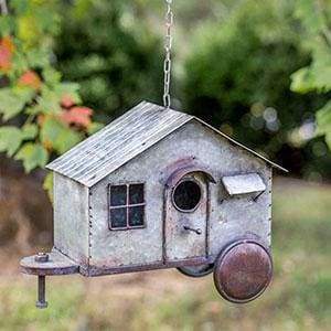 Happy Camper Metal Birdhouse - Countryside Home Decor