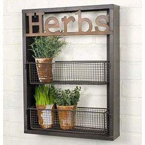 Herbs Wall Shelf - Countryside Home Decor