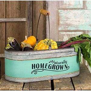Homegrown Bucket - Countryside Home Decor