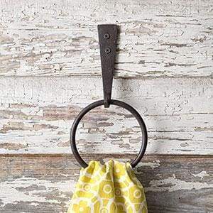 Iron Strap Towel Ring - Box of 2 - Countryside Home Decor