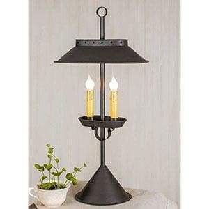 Large Double Candle Desk Lamp - Countryside Home Decor