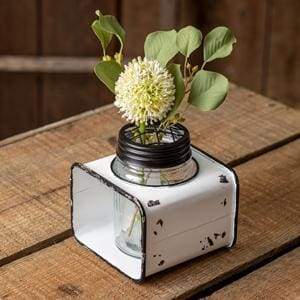 Mason Jar Flower Frog with Caddy - Countryside Home Decor