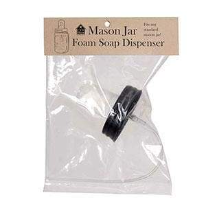 Mason Jar Foaming Soap Dispenser Lid - Black - Box of 4 - Countryside Home Decor