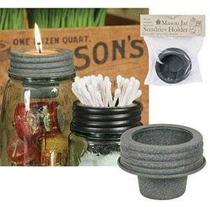 Mason Jar Tapered Cup Lid - Barn Roof - Box of 4 - Countryside Home Decor