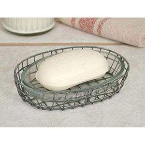 Oval Soap Dish with Glass Liner - Box of 4 - Countryside Home Decor